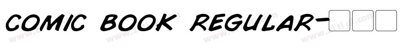comic book regular字体转换